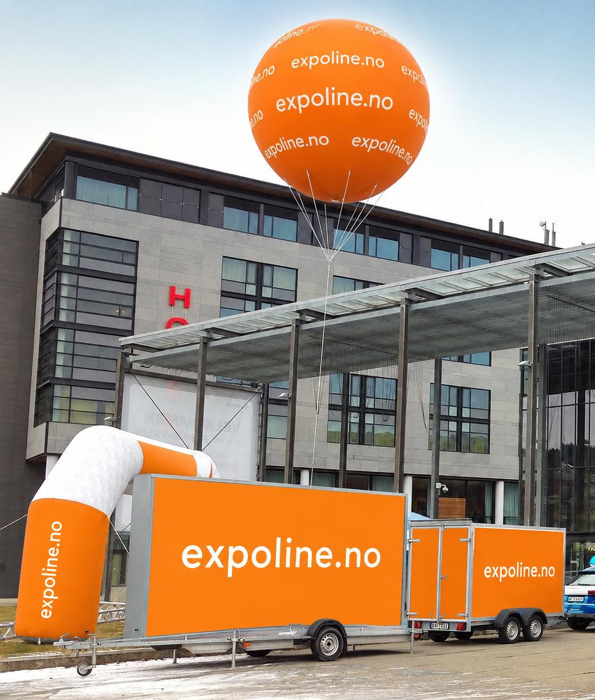 Helium luftballong med reklame