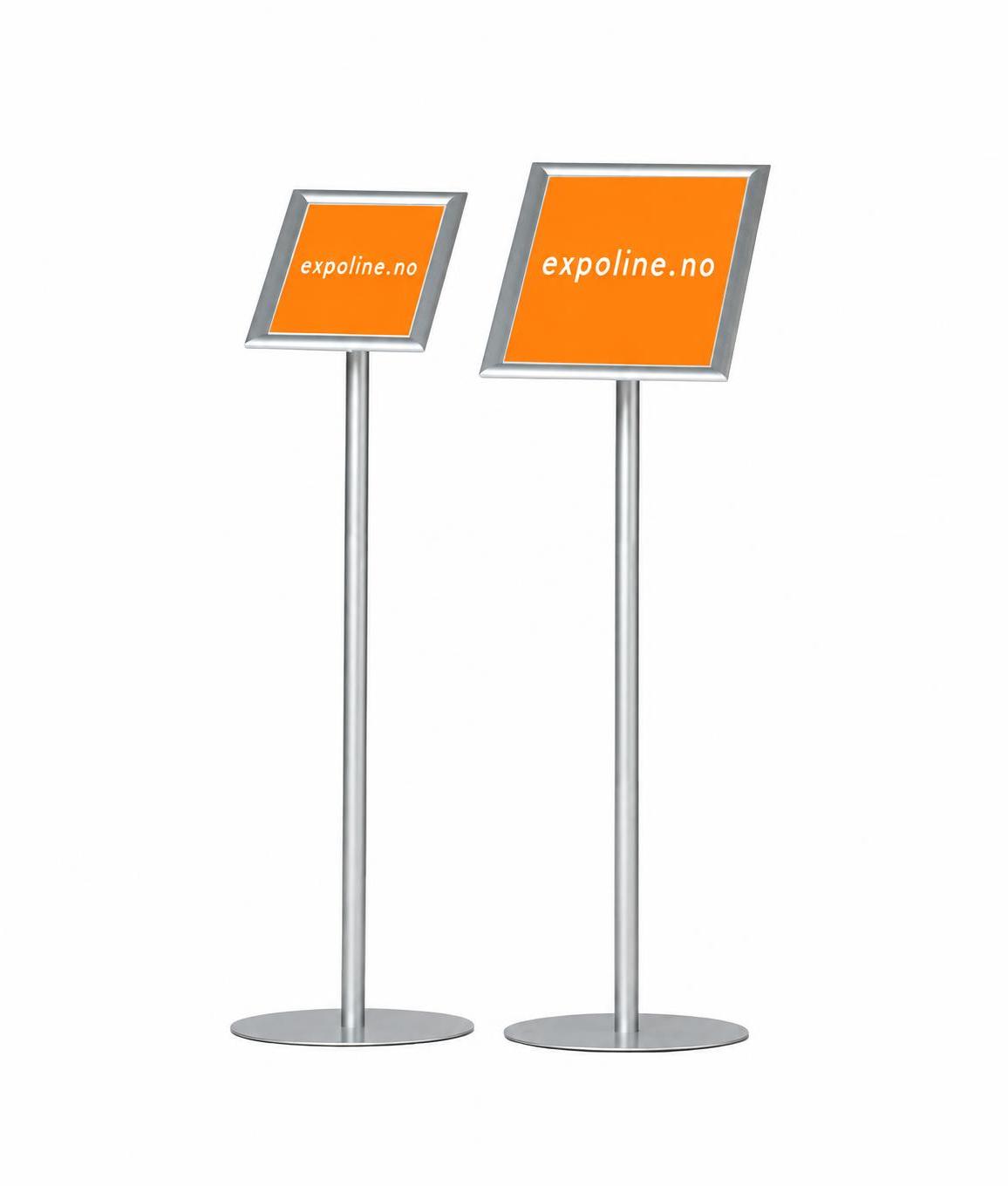 Plakatstativ med klemlist