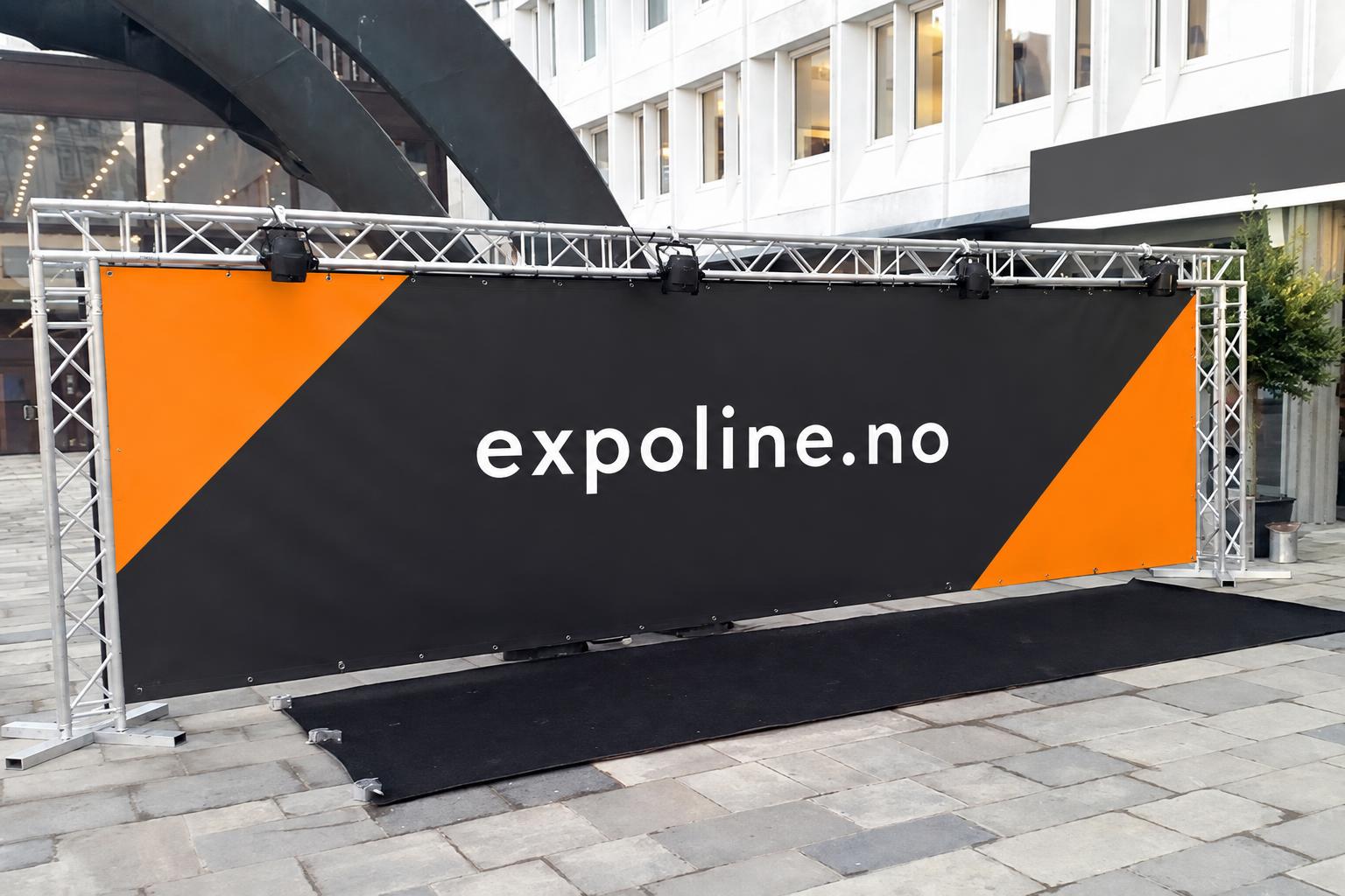 Komplett pressevegg 5 x 2,5 m for utendørs bruk, bilde 2